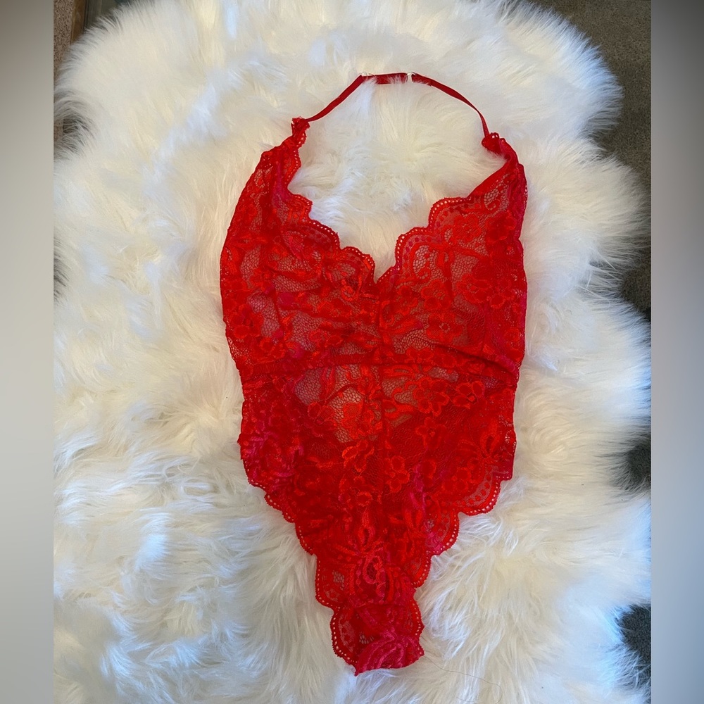 BNWOT Red Lace Lingerie